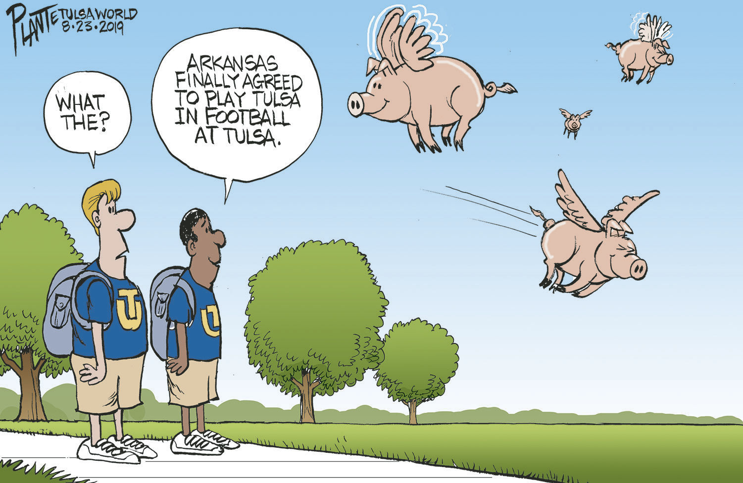Bruce Plante Cartoon: When pigs fly